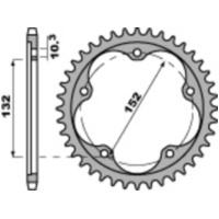 PBR Aluminium Ultra-Light Hard Anodized Rear Sprocket 4460 - 525 for MV Agusta BRUTALE1000, BRUTALE1078RR, BRUTALE1090 Husaberg FE390, FE450, FE570 4460.41.LD