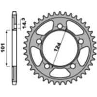 PBR Steel Standard Rear Sprocket 4508 - 525 for KTM 1190RC8, 950SUPERMOTO, 990SUPERDUKE