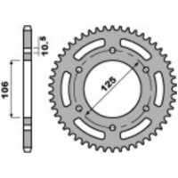 PBR Racing Ultraleichtes harteloxiertes Aluminiumritzel hinten 4530 - 520 für Triumph DAYTONA675 4530.47.LD