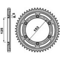 PBR Steel Standard Rear Sprocket 4547 - 428 for Honda XR125L
