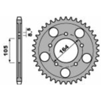 PBR Standard Stahlritzel hinten 4557 - 525 für Aprilia SRV850 Gilera GP800 4557 48 C45