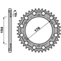 PBR Standard Stahlritzel hinten 4562 - 530 für Honda CB1000R, VFR800, VFR800XCROSSRUNNER Beta RR3504TENDURO, RR4004TENDURO