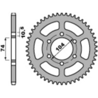 PBR Steel Standard Rear Sprocket 481 - 530 for Kawasaki Z650