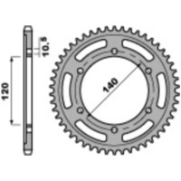 PBR Standard Stahlritzel hinten 498 - 530 für Kawasaki VULCAN800, ZEPHYR750, ZXR750 Suzuki GSX1300HAYABUSA, GSX-R750, TL1000 498.46.C45