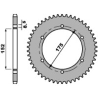 PBR Standard Stahlritzel hinten 844 - 428 für Yamaha DT125, TDR125, WR125 844.57.C45