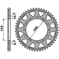 PBR Standard Stahlritzel hinten 860 - 530 für Yamaha FJ1100, FJ1200, FZR1000 860.46.C45