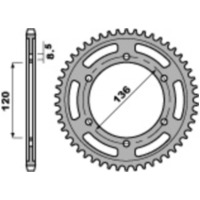 PBR Standard Stahlritzel hinten 864 - 530 für Yamaha YT60