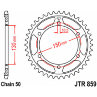 JT SPROCKETS Steel Standard Rear Sprocket 859 - 530 for Yamaha FJ1100, FJ1200, FZR1000 JTR859.40