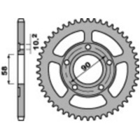 PBR Steel Standard Rear Sprocket 281 - 520 for Honda CRM125, NSR125R