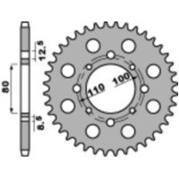 PBR Standard Stahlritzel hinten 333 - 630 für Honda CB750 333.41.C45