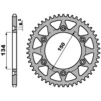 PBR Standard Stahlritzel hinten 489 - 520 für Kawasaki KDX200, KDX220, KDX250 Suzuki RM-Z250