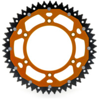 ART Zweikomponenten Aluminium/Stahl Ultraleichtes selbstreinigendes Kettenrad 895 - 428 für Husqvarna TC85 KTM 85SX ART-895-50-ORANGE