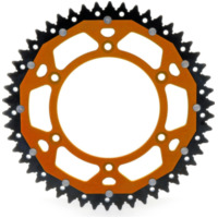 ART Dual-Components Ultraleichtes selbstreinigendes Aluminium-/Stahlritzel hinten 897 - 520 für KTM, Husaberg, Husqvarna ART-897-51-ORG