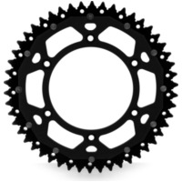 ART Dual-Components Ultraleichtes selbstreinigendes Aluminium-/Stahlritzel hinten 897 - 520 für KTM, Husaberg, Husqvarna ART-897-49-BLK