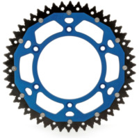 ART Dual-components Aluminium/Steel Ultra-Light Self-Cleaning Rear Sprocket TM - 520 for TM Racing EN125, EN144, EN250 VOR EN400ENDURO ART-TM-48-BLU