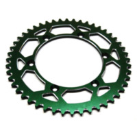 ART Aluminium Ultra-Light Self-Cleaning Rear Sprocket 460 - 520 for Kawasaki KDX200, KDX250, KLX250 Suzuki RM-Z250 ART-460A-50-GRN