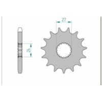 AFAM Standard Stahlritzel vorne 22900 - 530 für Suzuki GSX1300B-KING, GSX1300HAYABUSA, GSX-R1000 22900-18