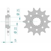 AFAM Standard Stahlritzel vorne 24507 - 520 für Kawasaki NINJAZX-6R
