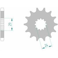 AFAM Standard Stahlritzel vorne 24601 - 530 für Kawasaki GPZ750, GPZ900, NINJAZX-12R