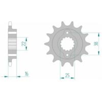 AFAM Standard Stahlritzel vorne 52610 - 520 für Ducati 748, 800MONSTER 52610-15