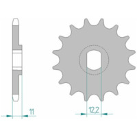 AFAM Steel Standard Front Sprocket 55201 - 428
