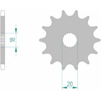 AFAM Standard Stahlritzel vorne 61300 - 520 61300-13