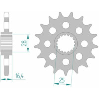 AFAM Standard Stahlritzel vorne 61800 - 525 für KTM 1050ADVENTURE, 1090ADVENTURE, 1190ADVENTURE Kawasaki VULCAN900 61800-17