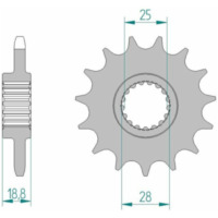 AFAM Standard Stahlritzel vorne 61801 - 525 für Aprilia RSV4, RSV41100ABS, TUONO1000V4