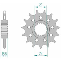 AFAM Steel Standard Front Sprocket 61802 - 520 for Aprilia RSV4, RSV41100ABS 61802-16