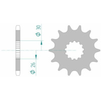 AFAM Standard Stahlritzel vorne 88600 - 525 für Triumph AMERICA865, AMERICA865EFI, BONNEVILLE800