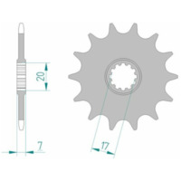 AFAM Standard Stahlritzel vorne 94107 - 415 für Aprilia RS50