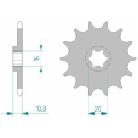 AFAM Standard Stahlritzel vorne 94213 - 520