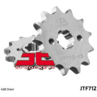 JT SPROCKETS Steel Standard Front Sprocket 712 - 428 for Aprilia RS4125, TUONO125