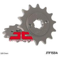 JT SPROCKETS Steel Standard Front Sprocket 1554 - 520 for Hyosung GT250COMET, GT250R, GV250AQUILA Yamaha TT-R230, YFS200BLASTER JTF1554.13