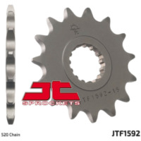 JT SPROCKETS Steel Standard Front Sprocket 1592 - 520 for Yamaha YFM700RAPTOR, YFZ450R