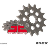 JT SPROCKETS Selbstreinigendes Stahlritzel vorne 432 - 520 für Suzuki DR250, DR350, DR-Z400 Beta ALP2004T, JONATHAN350