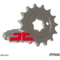 JT SPROCKETS Steel Standard Front Sprocket 555 - 428 for Kawasaki KX100, KX65, KX80 Suzuki RM100, RM65