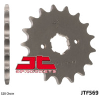 JT SPROCKETS Standard Stahlritzel vorne 569 - 520 für Yamaha DT400, IT250, RD250 Kawasaki KDX200, KDX220, KDX250 JTF569.13