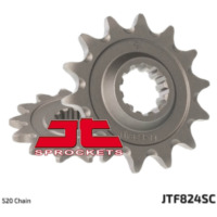 JT SPROCKETS Selbstreinigendes Stahlritzel vorne 824 - 520 für Husqvarna CR250, SM610, SMR450 Hyosung TE450RAPIER