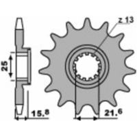 PBR Standard Stahlritzel vorne 2093 - 525 für Kawasaki NINJAZX-6R 2093.15.18NC