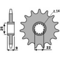 PBR Standard Stahlritzel vorne 2097 - 520 für MV Agusta F4750