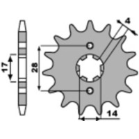 PBR Standard Stahlritzel vorne 2107 - 420