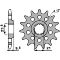 PBR Steel Standard Front Sprocket 2133 - 520 for Suzuki RMX450, RM-Z450 2133.15.18NC