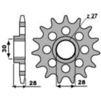 PBR Steel Standard Front Sprocket 2148 - 525 for Aprilia MANA850