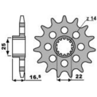 PBR Steel Standard Front Sprocket 2171 - 520 for Ducati 1098, 1198, 749