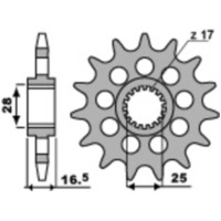 PBR Standard Stahlriztel vorne 2187 - 520