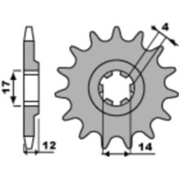 PBR Standard Stahlriztel vorne 2223 - 428 für Aprilia RS4125