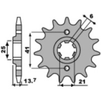 PBR Steel Standard Front Sprocket 268 - 530 for Honda VF400F