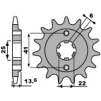 PBR Standard Stahlriztel vorne 293 - 525 für Honda XL600V