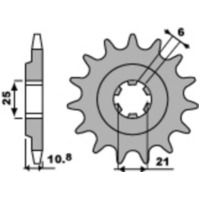 PBR Standard Stahlritzel vorne 331 - 630 für Honda CB750